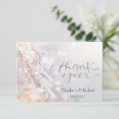 Winter Wonderland takken Bedankkaart (Staand voorkant)