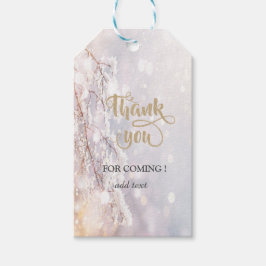 Winter Wonderland takken dank u Cadeaulabel