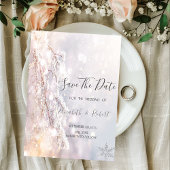 Winter Wonderland takken groen sparen de datum Save The Date