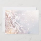 Winter Wonderland takken receptie Kaart (Achterkant)