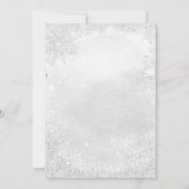 Winter Wonderland Teddy Bear Baby shower Kaart (Achterkant)