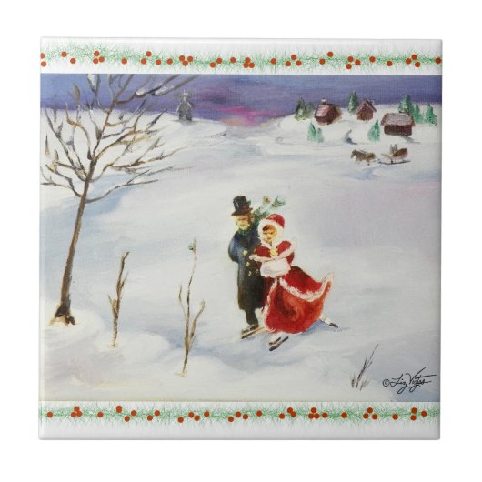 Winter Wonderland Tegel Tegeltje (Voorkant)