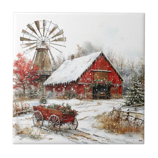 Winter Wonderland Tegeltje (Voorkant)