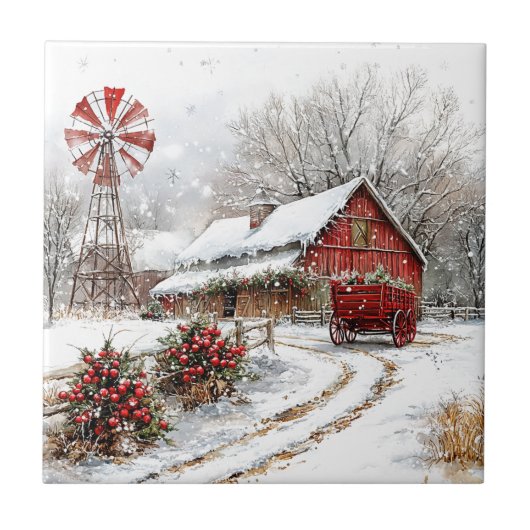 Winter Wonderland Tegeltje (Voorkant)