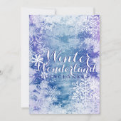Winter Wonderland Theme QUINCEAÑERA Birthday Kaart (Voorkant)