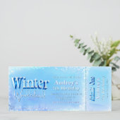 Winter Wonderland Ticket Kaart (Staand voorkant)