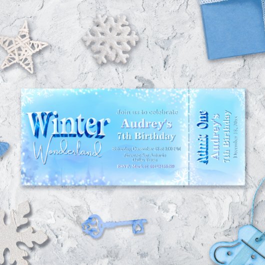 Winter Wonderland Ticket Kaart