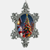 "Winter Wonderland" Tin Sneeuwvlok Ornament (Links)