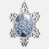 Winter Wonderland Tin Sneeuwvlok Ornament (Rechts)