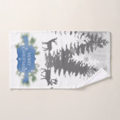 Winter Wonderland Towel Set - Blauw Bad Handdoek (Handdoek)