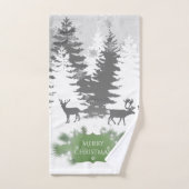 Winter Wonderland Towel Set - Groen Bad Handdoek (Handdoek)