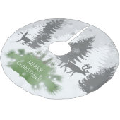 Winter Wonderland Tree Skirt - Groen Kerstboom Rok (Gekanteld)