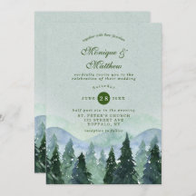 Winter Wonderland Trees Scenery Wedding