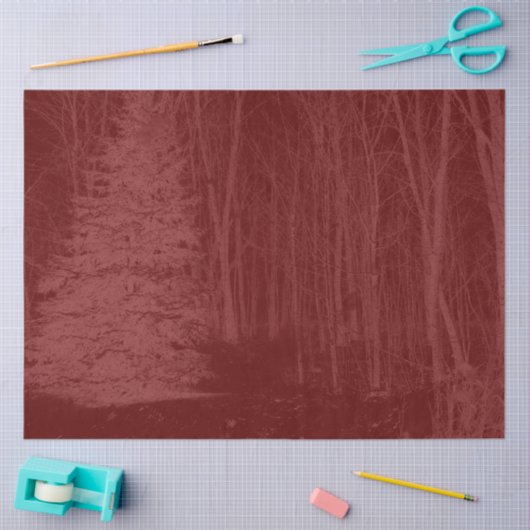 Winter Wonderland Trees Tissue Paper Tissuepapier (Craft)