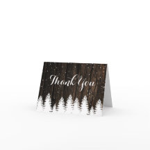 Winter Wonderland Trouw Trouwkaart Bedankt