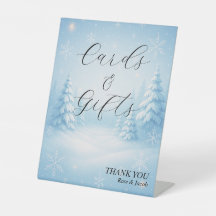 Winter Wonderland Trouwkaarten & Cadeaus Bord