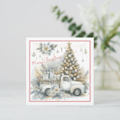 Winter Wonderland Truck Holiday Card (Staand voorkant)