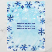 Winter Wonderland Type Festival Event Flyer Poster (Achterkant)