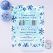 Winter Wonderland Type Festival Event Flyer Poster (Enkel)