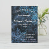 Winter Wonderland Uitnodiging (Staand voorkant)