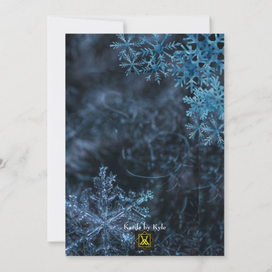 Winter Wonderland Uitnodiging (Achterkant)