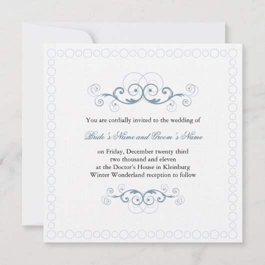 Winter Wonderland Uitnodiging (Voorkant)