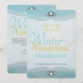 Winter Wonderland Uitnodiging (Voorkant / Achterkant)