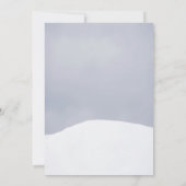 Winter wonderland-uitnodiging kaart (Achterkant)