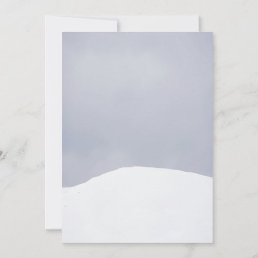 Winter wonderland-uitnodiging kaart (Achterkant)