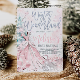 Winter Wonderland Uitnodiging Sneeuwvlok Feest Eer