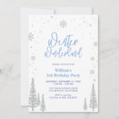 Winter Wonderland - Uitnodiging voor Silver Boy Bi (Voorkant)