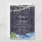 Winter Wonderland | Uitnodigingen voor gebak (Voorkant)