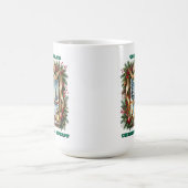 Winter Wonderland Uitzicht door een versierd raam Koffiemok (Center)