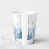 Winter Wonderland Unicorn| Magical Snow Papieren Bekers (Rechts)