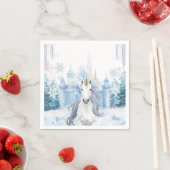 Winter Wonderland Unicorn Servet (Insitu)