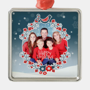 Winter Wonderland Uw foto Kerstmis Metalen Ornament