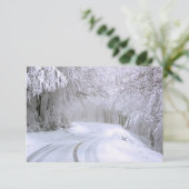 Winter Wonderland van Snow Bedankkaart (Staand voorkant)