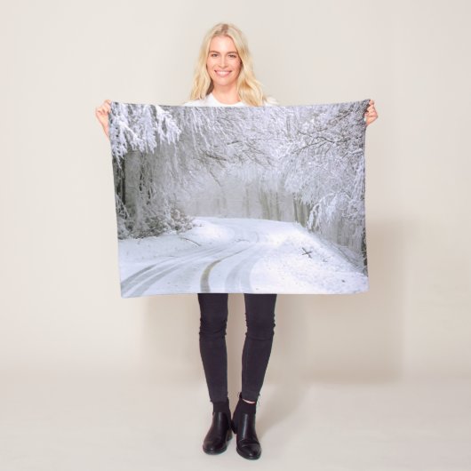 Winter Wonderland van Snow Fleece Deken (In situ)