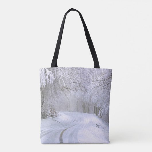 Winter Wonderland van Snow Tote Bag (Achterkant)