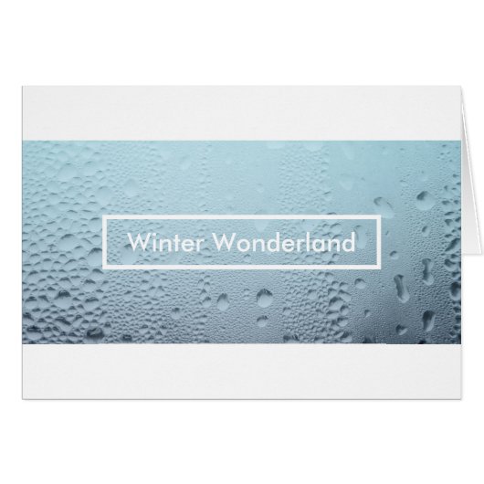 winter wonderland venster (Voorkant Horizontaal)