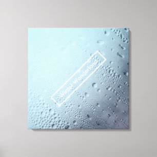 winter wonderland venster canvas afdruk