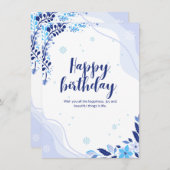 "Winter Wonderland Verjaardag" (Voorkant / Achterkant)