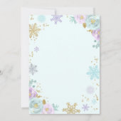 Winter Wonderland Verjaardag Gouden Paarse Sneeuwv Kaart