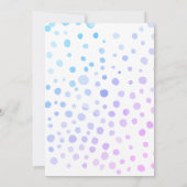 Winter Wonderland verjaardagsfeestje Kaart (Achterkant)