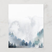 Winter Wonderland Vertsingen voor Baby Kaart (Achterkant)