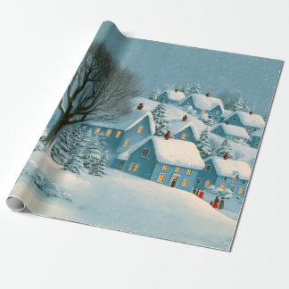 Winter Wonderland Village Cadeaupapier