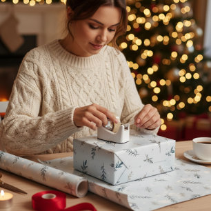 Winter Wonderland & Vintage Kerstmis Inpakpapier Vel