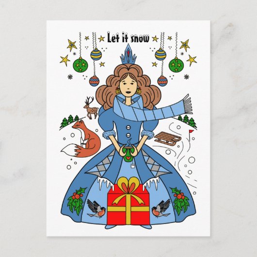 Winter Wonderland voor Kerstmis Briefkaart (Voorkant)