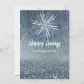 Winter wonderland vorst sneeuwvlokken kerstfeest kaart (Achterkant)