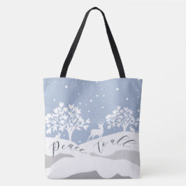 Winter Wonderland Vrede voor alle Tas